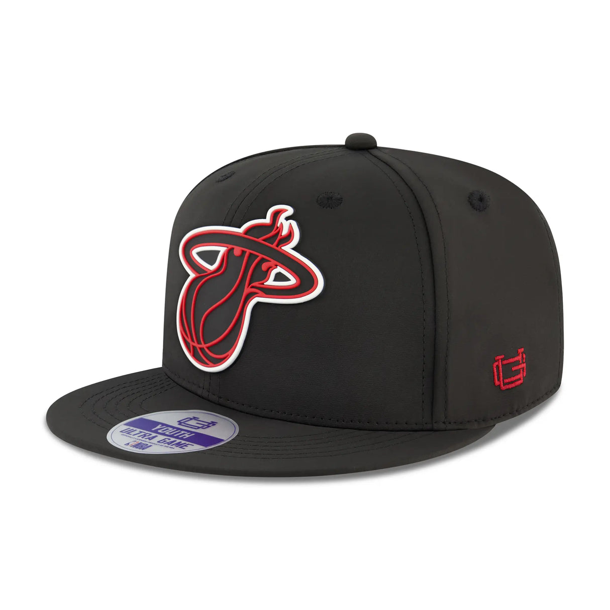 Ultra Game Youth NBA Official Ultimate Snap Back Baseball Cap Hat | Miami Heat
