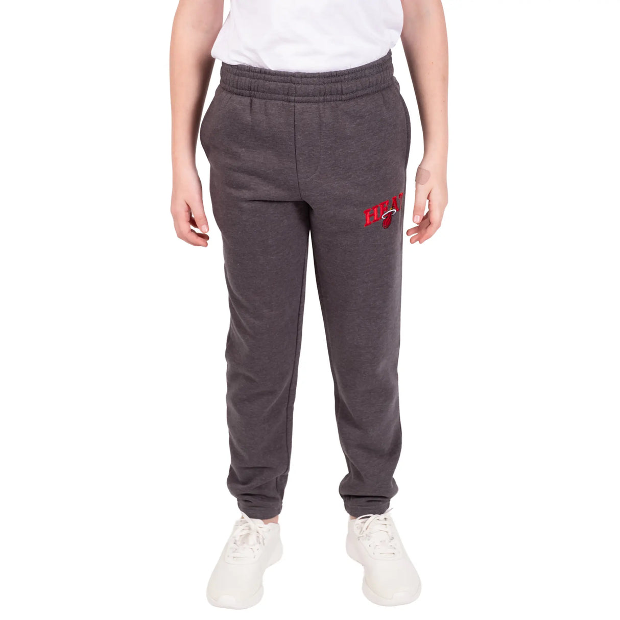 Ultra Game Youth NBA Official Soft Fleece Active Jogger Sweatpants | Miami Heat