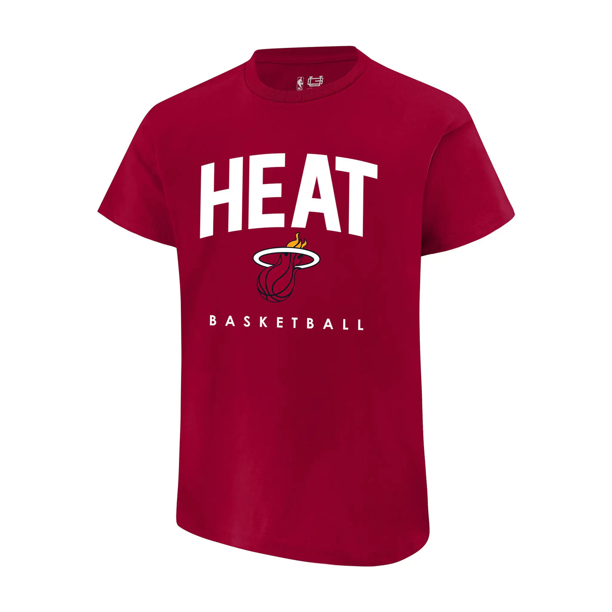 Ultra Game Youth NBA Official Arched Plexi Short Sleeve T-Shirt | Miami Heat