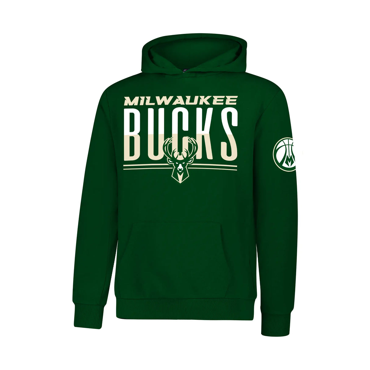 Ultra Game Youth NBA Official Standard Super Soft MVP Pullover Hoodie Sweatshirt | Milwaukee Bucks