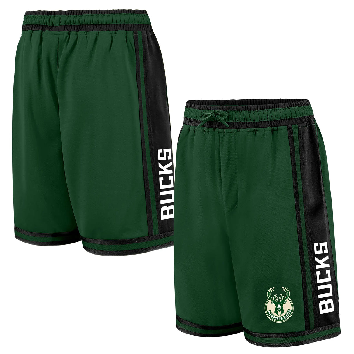 Ultra Game Boys NBA Official Soft Air Mesh Game Day Basketball Shorts - Classic Fit | Milwaukee Bucks
