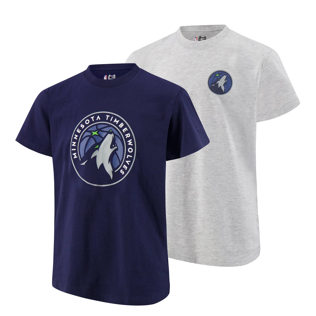 Ultra Game Youth NBA Official Standard Super Soft 2 Pack T-Shirt Set | Minnesota Timberwolves
