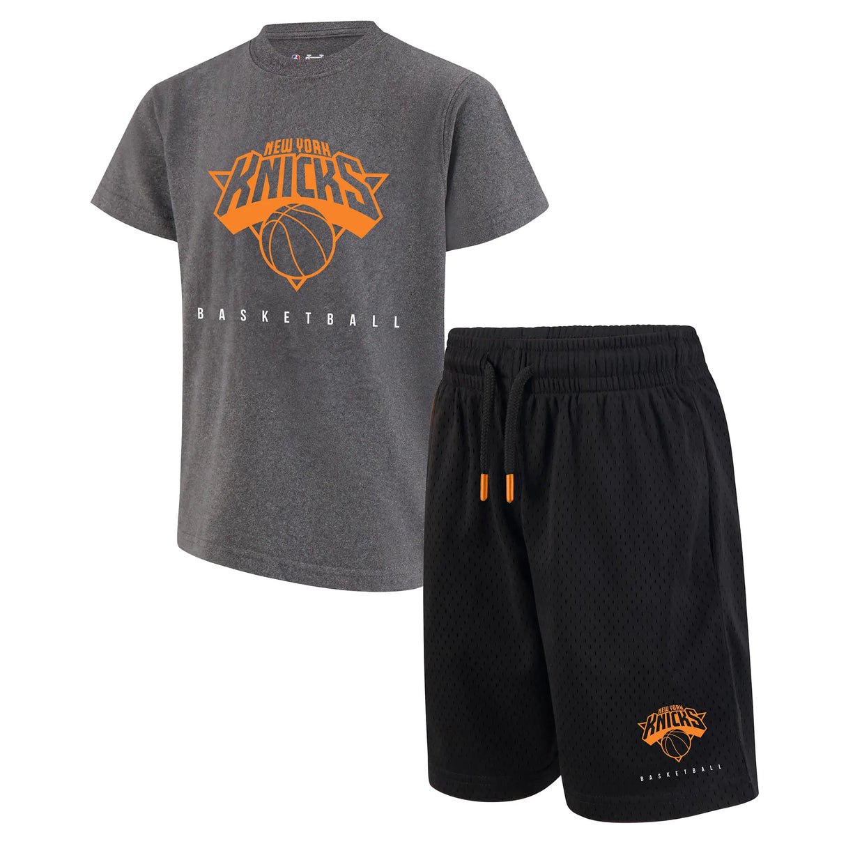 Ultra Game Boys NBA Official Super Soft T-Shirt & Basketball Shorts Set | New York Knicks