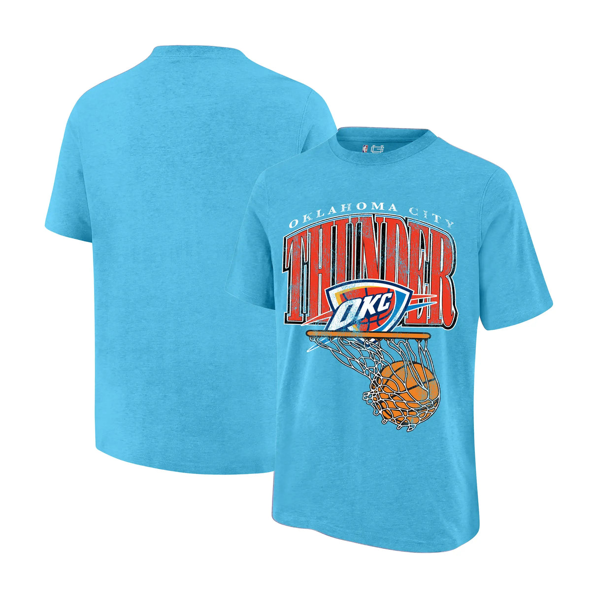 Ultra Game Youth NBA Official Super Soft Distressed T-Shirt | Oklahoma City Thunder