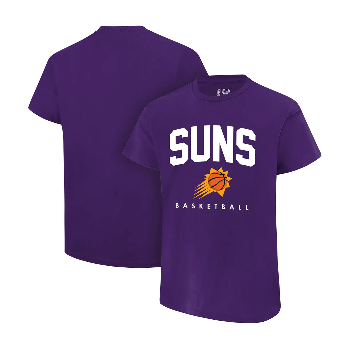 Ultra Game Youth NBA Official Arched Plexi Short Sleeve T-Shirt | Phoenix Suns