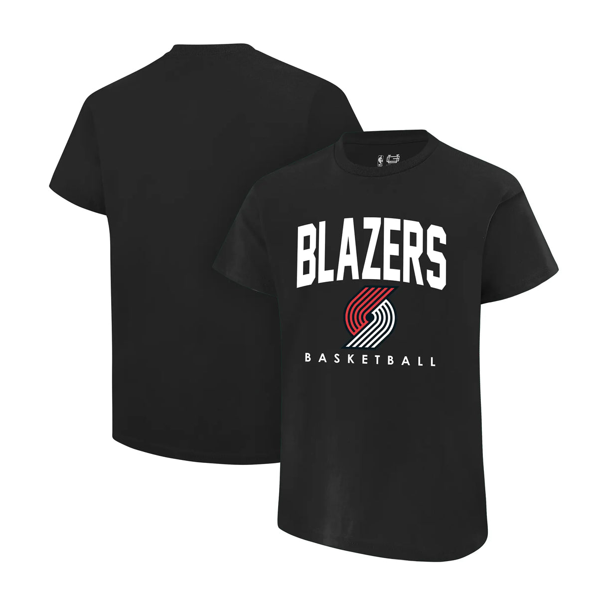 Ultra Game Youth NBA Official Arched Plexi Short Sleeve T-Shirt | Portland Trail Blazers