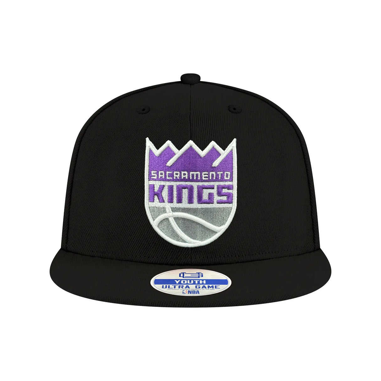 Ultra Game Youth NBA Official 8-20 Twill Snap Back Ultimate Baseball Cap Hat | Sacramento Kings