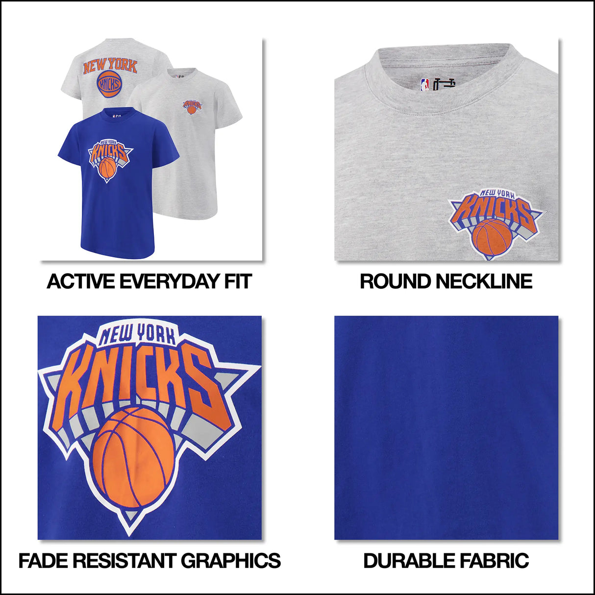Ultra Game Youth NBA Official Standard Super Soft 2 Pack T-Shirt Set | Dallas Mavericks
