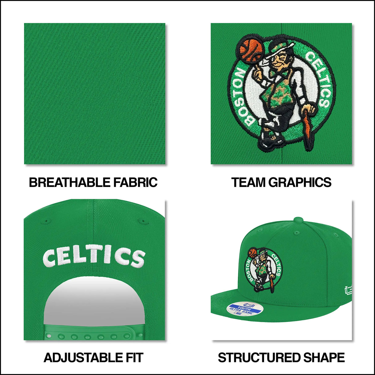 Ultra Game Youth NBA Official 8-20 Twill Snap Back Ultimate Baseball Cap Hat | Cleveland Cavaliers