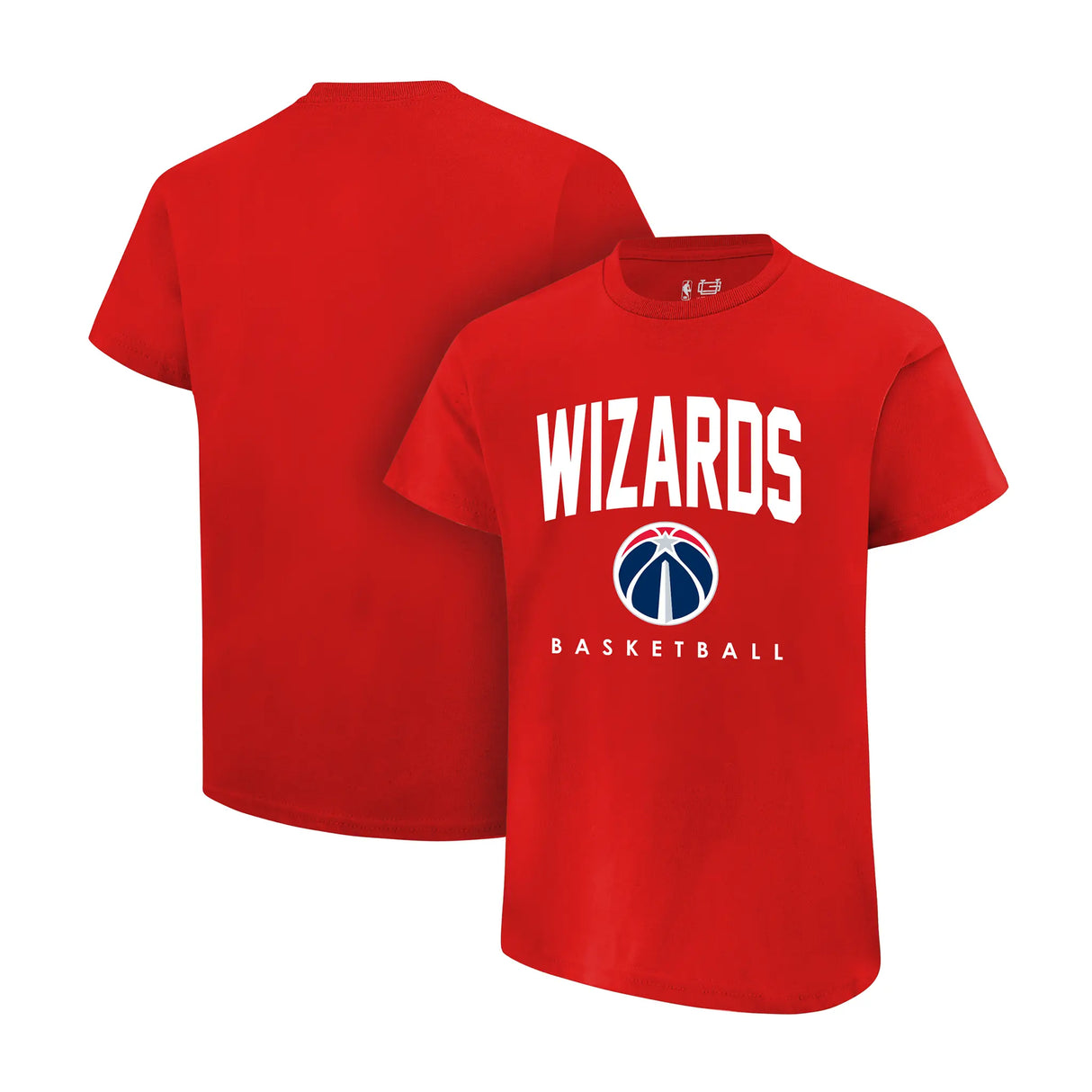Ultra Game Youth NBA Official Arched Plexi Short Sleeve T-Shirt | Washington Wizards