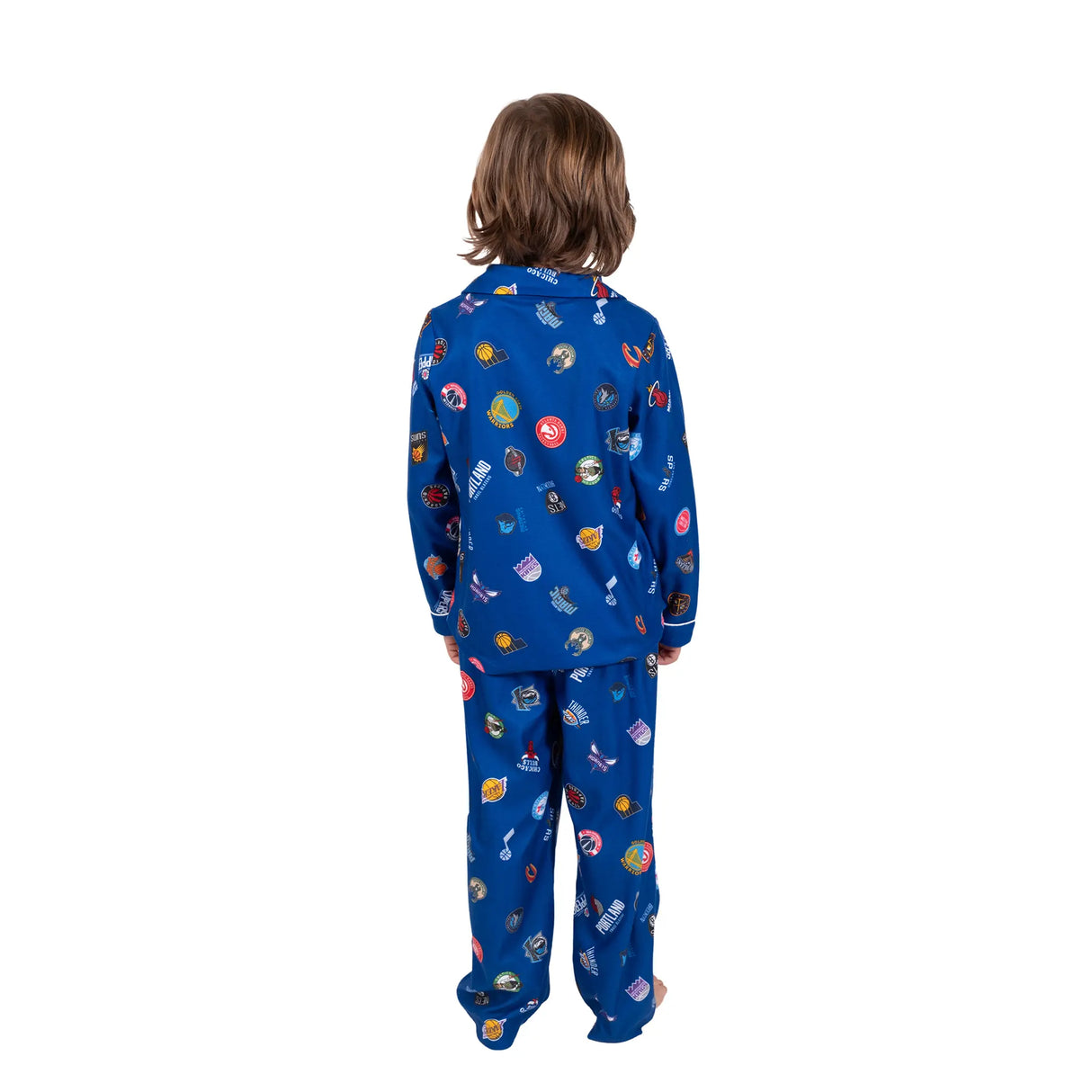Ultra Game Youth NBA Official 2-Piece Super Soft Button Down Pajamas Set | Multi-Team