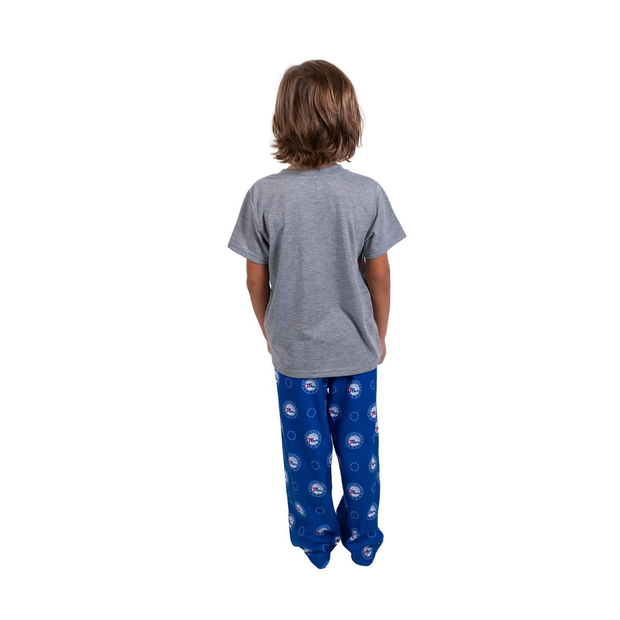 Ultra Game Youth NBA Official 2-Piece PJs Lounge Pants & Tee Set | Philadelphia 76ers
