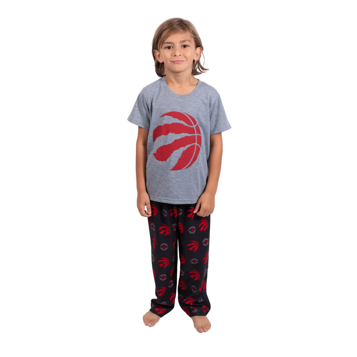 Ultra Game Youth NBA Official 2-Piece PJs Lounge Pants & Tee Set | Toronto Raptors