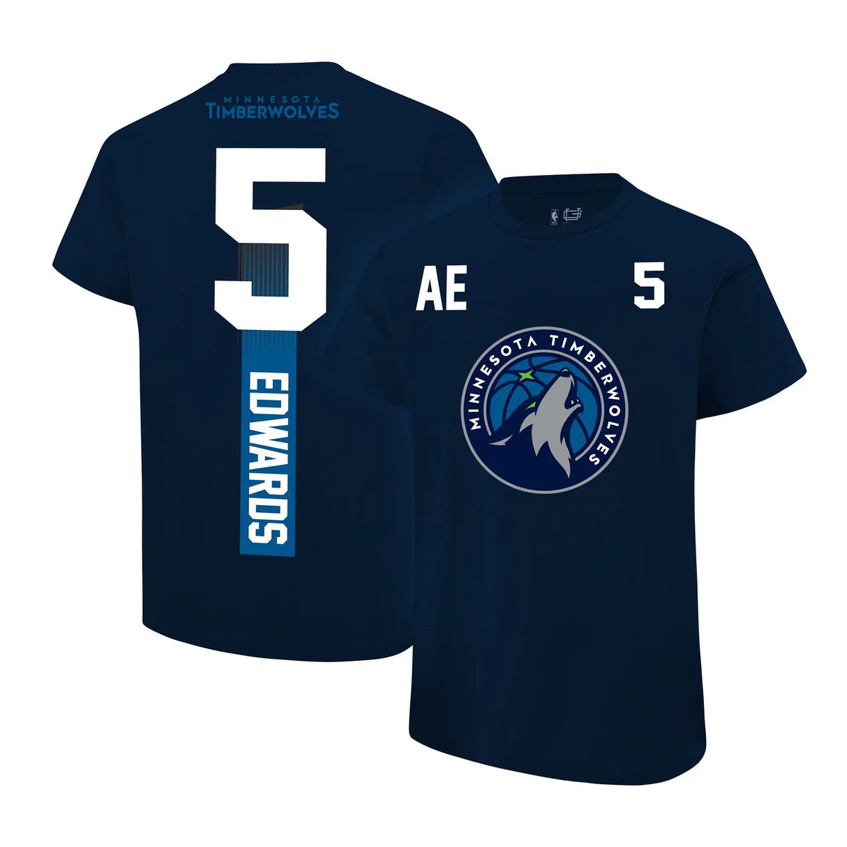 Ultra Game Youth NBA Official Super Soft Fly High Players T-Shirt | Minnesota Timberwolves - Anthony Edwards
