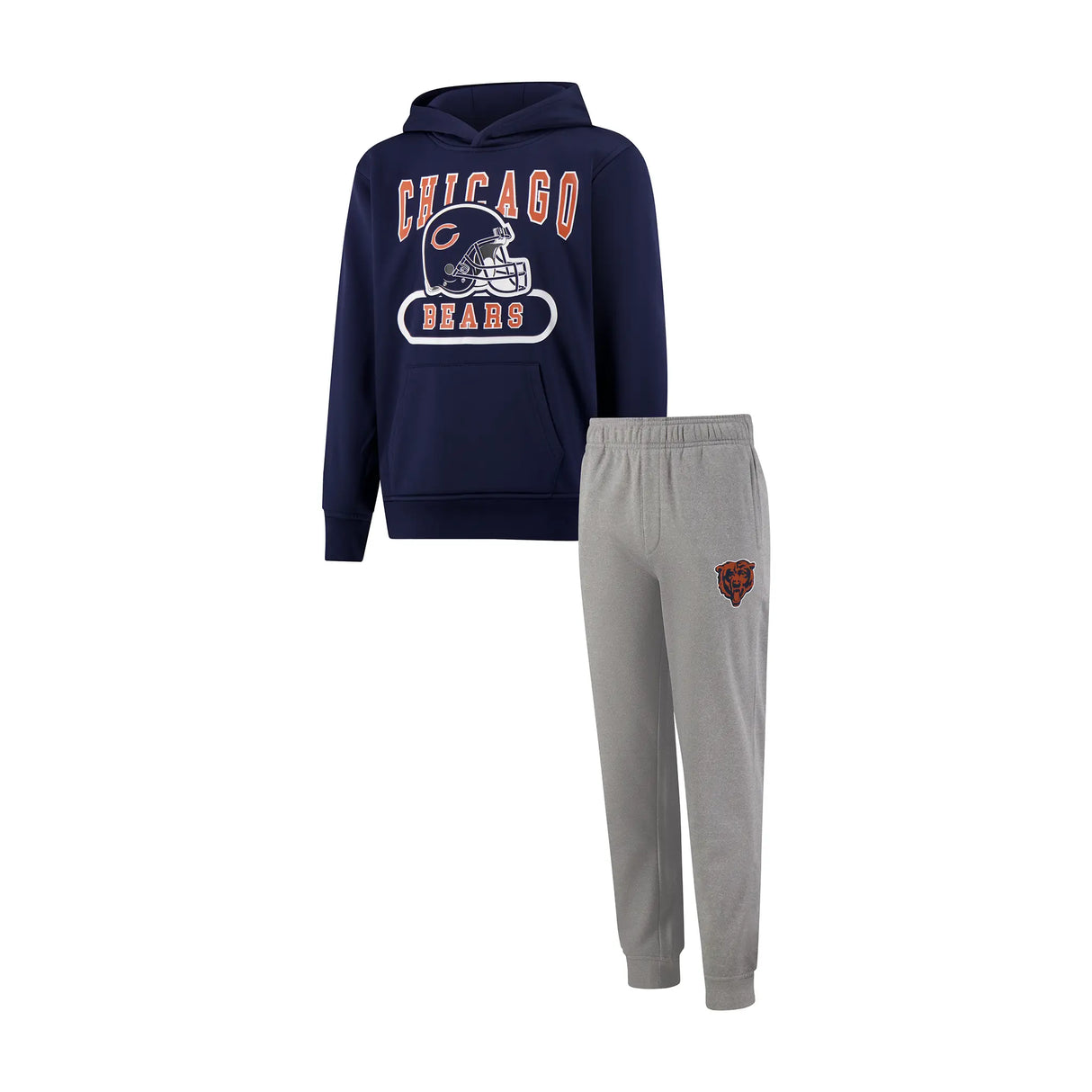 Ultra Game Youth NFL Official Super Soft Hoodie Sweatshirt & Jogger Sweatpants Set | Chicago Bears