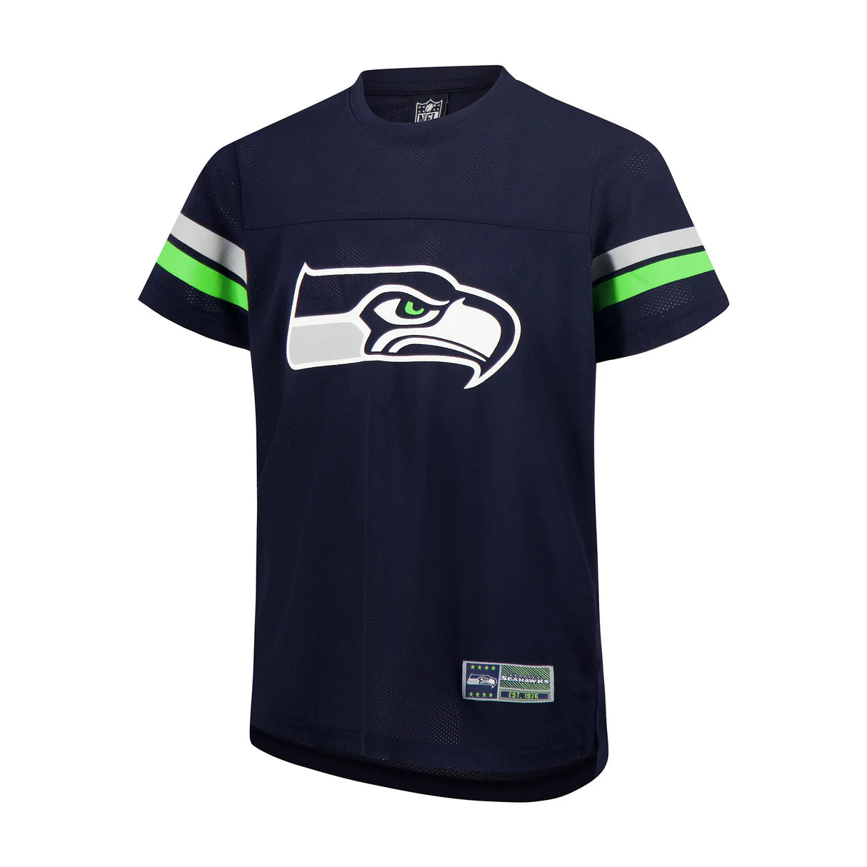Ultra Game Youth NFL Official Super Soft Mesh Jersey T-Shirt | Seattle Seahawks