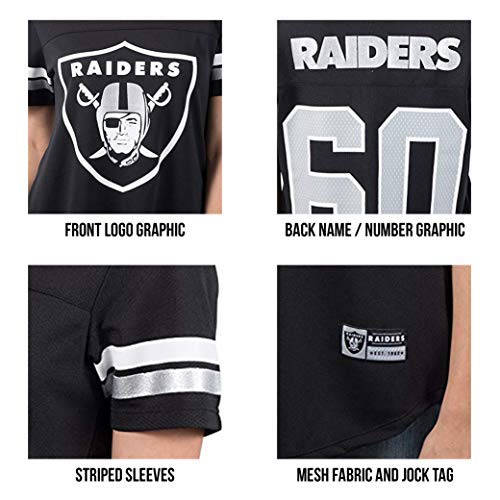 Ultra Game NFL Detroit Lions Womens Soft Mesh Varsity Stripe T-Shirt|Detroit Lions