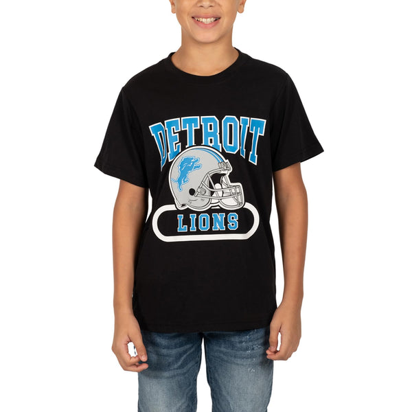 Ultra Game NFL Detroit Lions Youth Super Soft Game Day Crew Neck T-Shirt|Detroit Lions