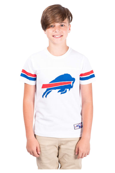 Ultra Game NFL Buffalo Bills Youth Soft Mesh Vintage Jersey T-Shirt|Buffalo Bills