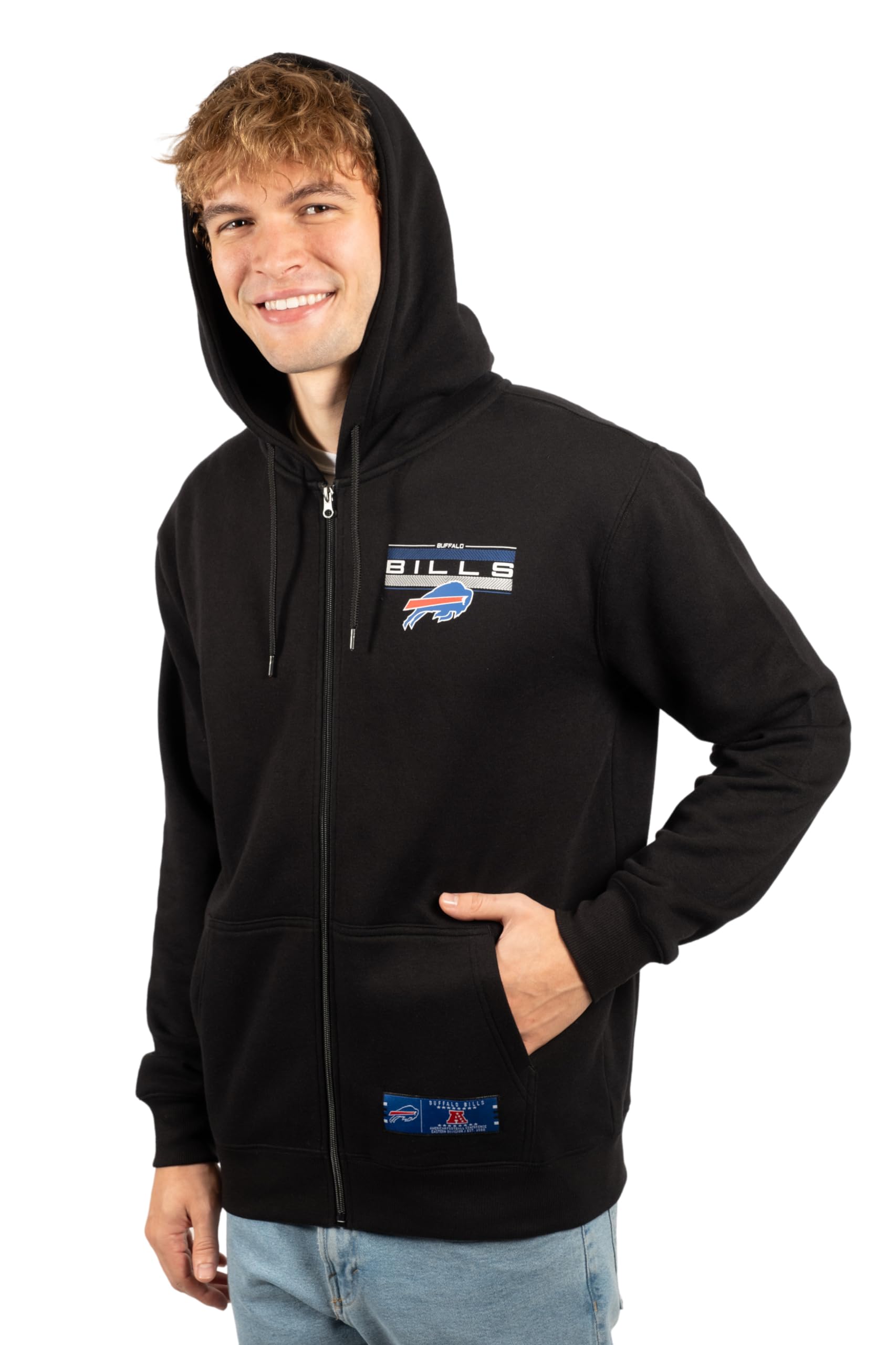 Ultra Game NFL Miami Dolphins Mens Standard Sherpa Full Zip Cozy Fleece Hoodie Sweatshirt Jacket|Miami Dolphins