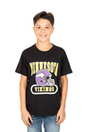 Ultra Game NFL Minnesota Vikings Youth Super Soft Game Day Crew Neck T-Shirt|Minnesota Vikings