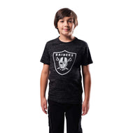 Ultra Game NFL Las Vegas Raiders Youth Super Soft Marl Jersey T-Shirt|Las Vegas Raiders