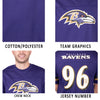 Ultra Game NFL Baltimore Ravens Mens Standard Jersey Crew Neck Mesh Stripe T-Shirt|Baltimore Ravens