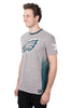 Ultra Game NFL Philadelphia Eagles Mens Vintage Ringer Short Sleeve Tee Shirt|Philadelphia Eagles