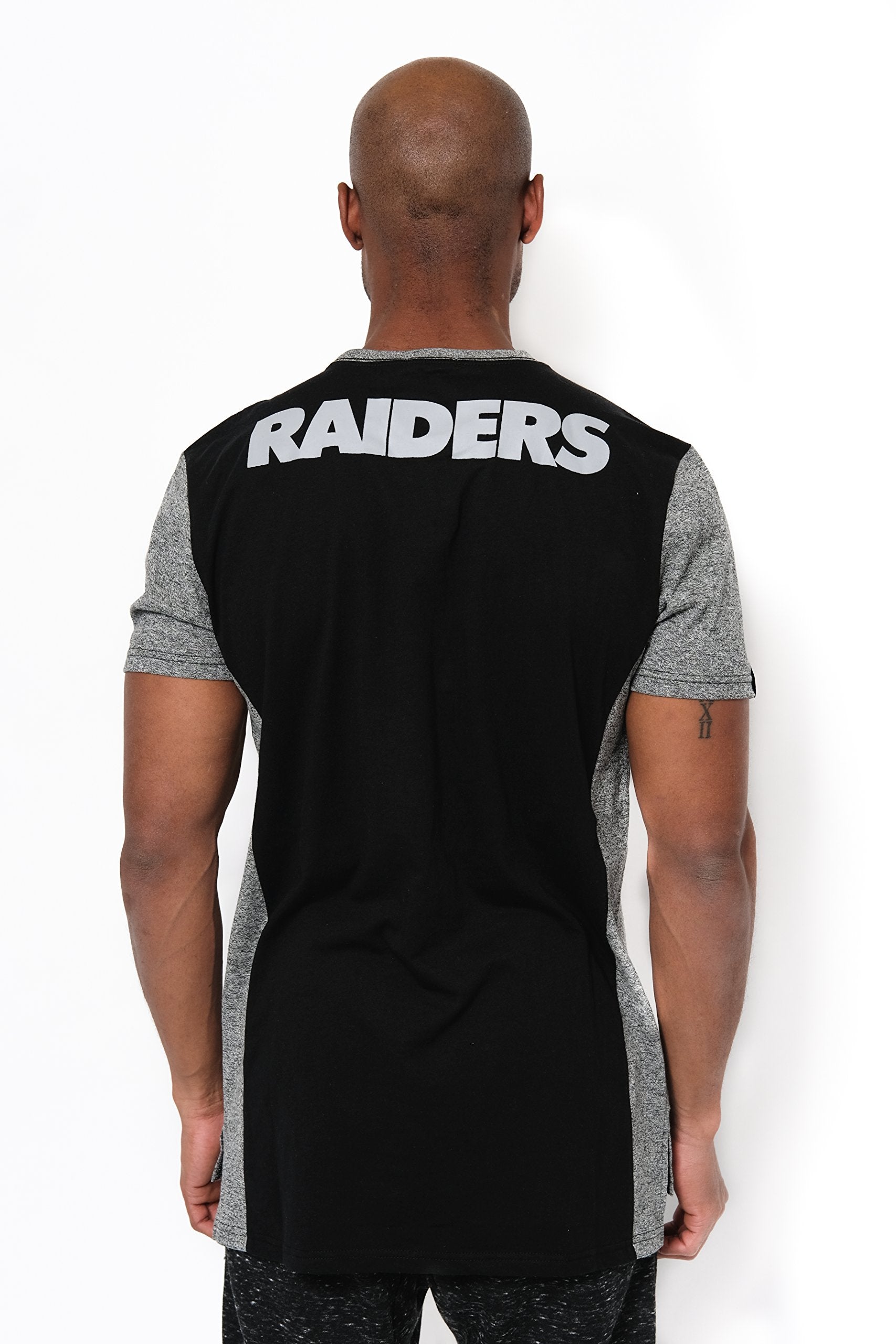 Ultra Game NFL Las Vegas Raiders Mens T-Shirt Raglan Block Short Sleeve Tee Shirt|Las Vegas Raiders