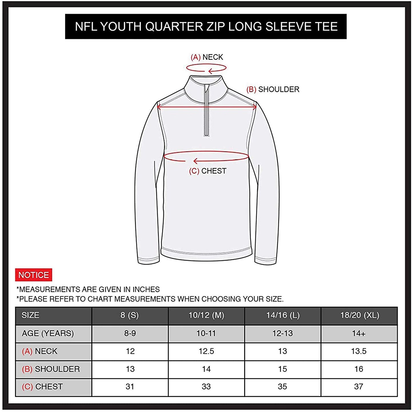 Ultra Game NFL New Orleans Saints Youth Super Soft Quarter Zip Long Sleeve T-Shirt|New Orleans Saints - UltraGameShop