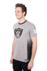 Ultra Game NFL Las Vegas Raiders Mens Vintage Ringer Short Sleeve Tee Shirt|Las Vegas Raiders