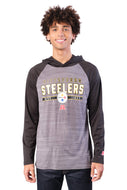 Ultra Game NFL Pittsburgh Steelers Mens Athletic Performance Soft Pullover Lightweight Hoodie Sweatshirt|Pittsburgh Steelers