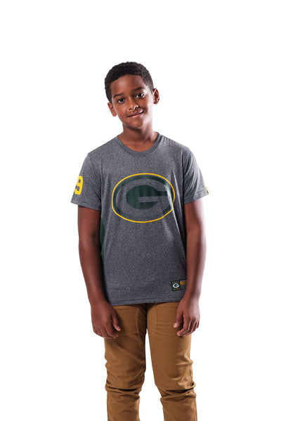 Ultra Game NFL Green Bay Packers Youth Super Soft Vintage Active T-Shirt|Green Bay Packers