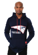 Ultra Game NFL New England Patriots Mens Embroidered Fleece Hoodie Pullover Sweatshirt|New England Patriots
