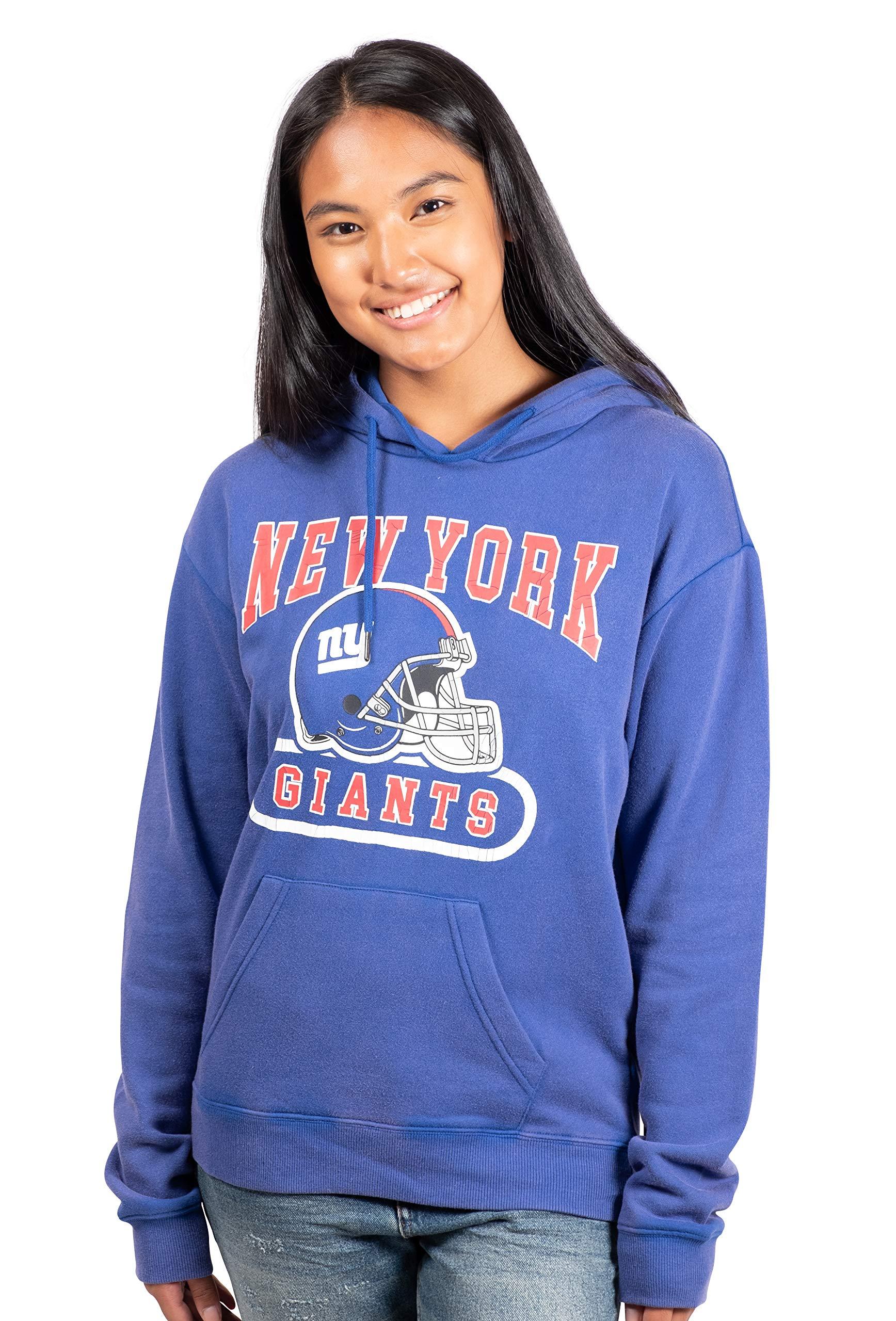 Ultra Game NFL New York Giants Womens Super Soft Supreme Pullover Hoodie Sweatshirt|New York Giants