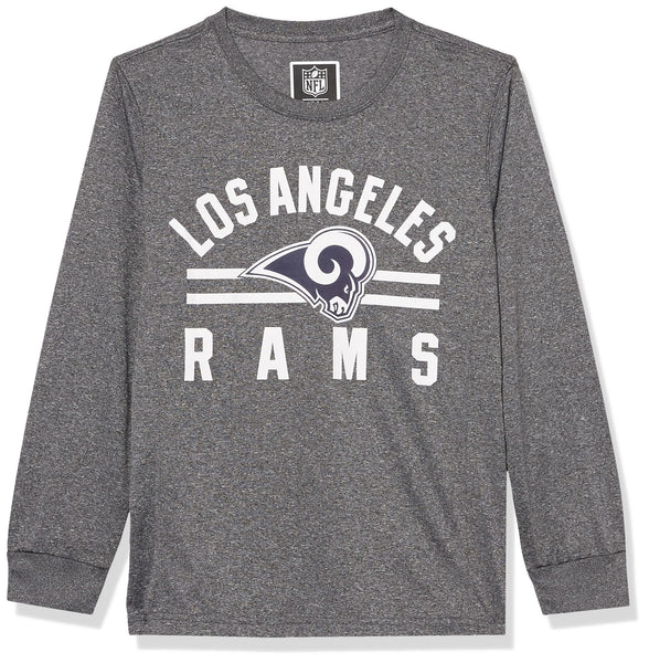 Ultra Game NFL Los Angeles Rams Youth Super Soft Supreme Long Sleeve T-Shirt|Los Angeles Rams