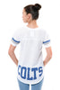 Ultra Game NFL Indianapolis Colts Womens Soft Mesh Jersey Varsity Tee Shirt|Indianapolis Colts