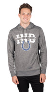 Ultra Game NFL Indianapolis Colts Mens Soft Fleece Hoodie Pullover Sweatshirt With Zipper Pockets|Indianapolis Colts