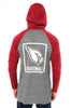 Ultra Game NFL Arizona Cardinals Mens Fleece Hoodie Pullover Sweatshirt Henley|Arizona Cardinals