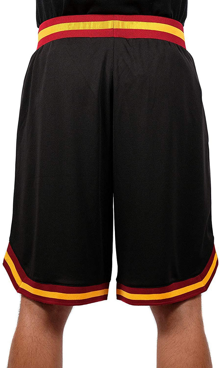 Ultra Game NBA Chicago Bulls Mens Mesh Basketball Shorts, Black, Medium