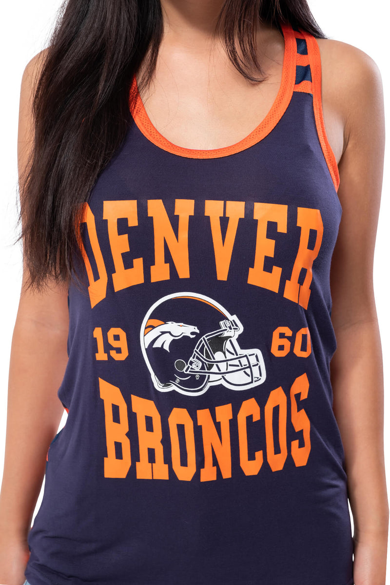 Denver Broncos NFL Womens Gameday Mesh Crop Top