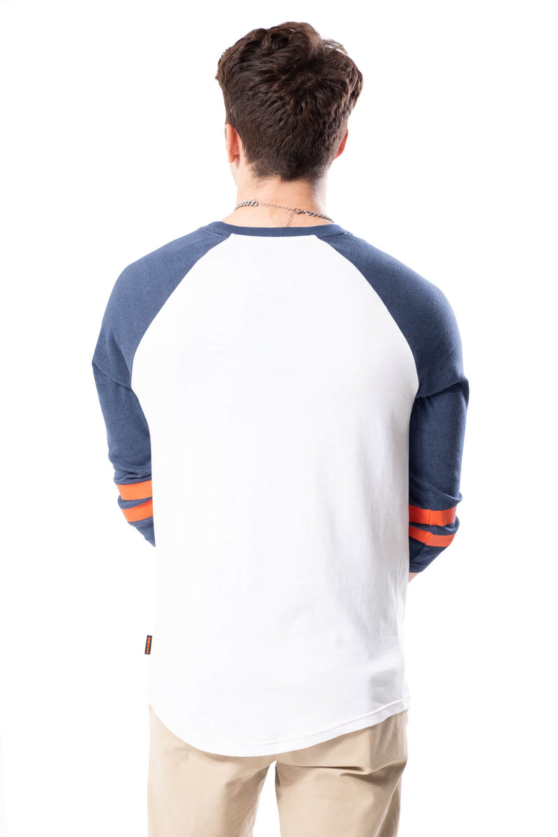 Ultra Game NFL Men's T Raglan Baseball 3/4 Long Sleeve Tee Shirt