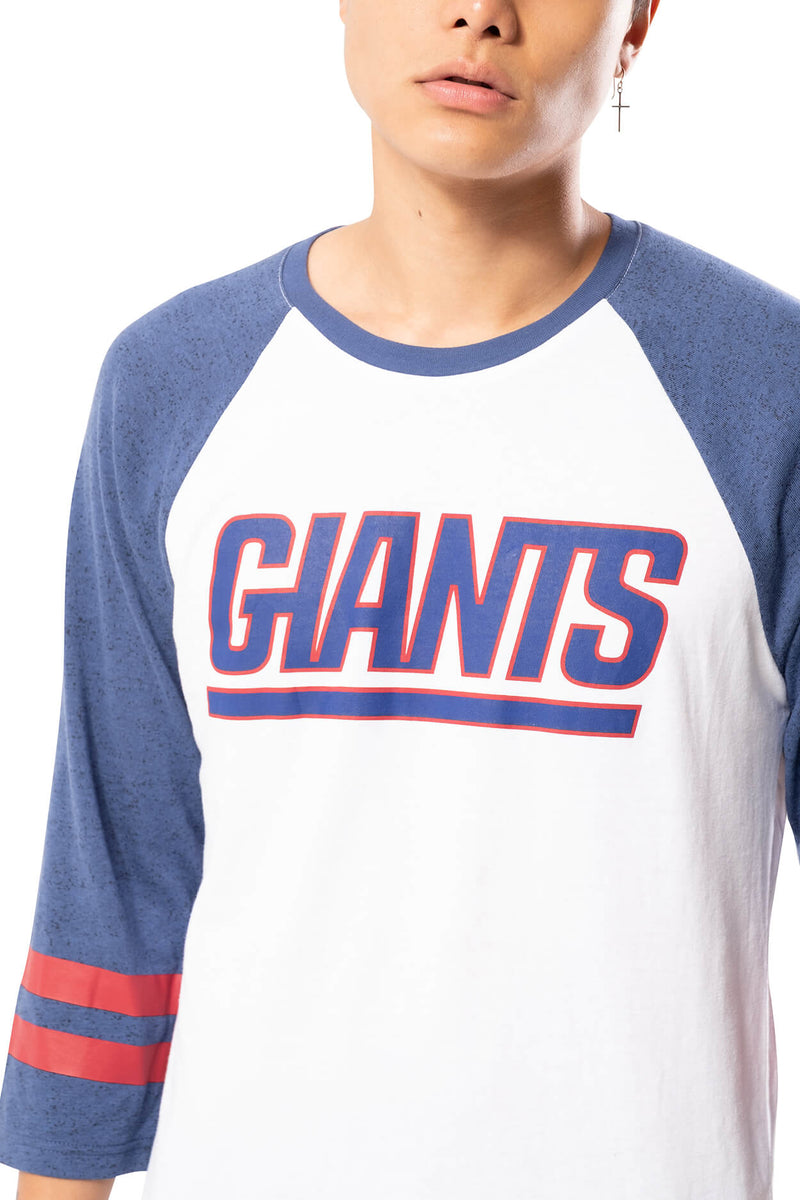 Ultra Game NFL Men's T Raglan Baseball 3/4 Long Sleeve Tee Shirt