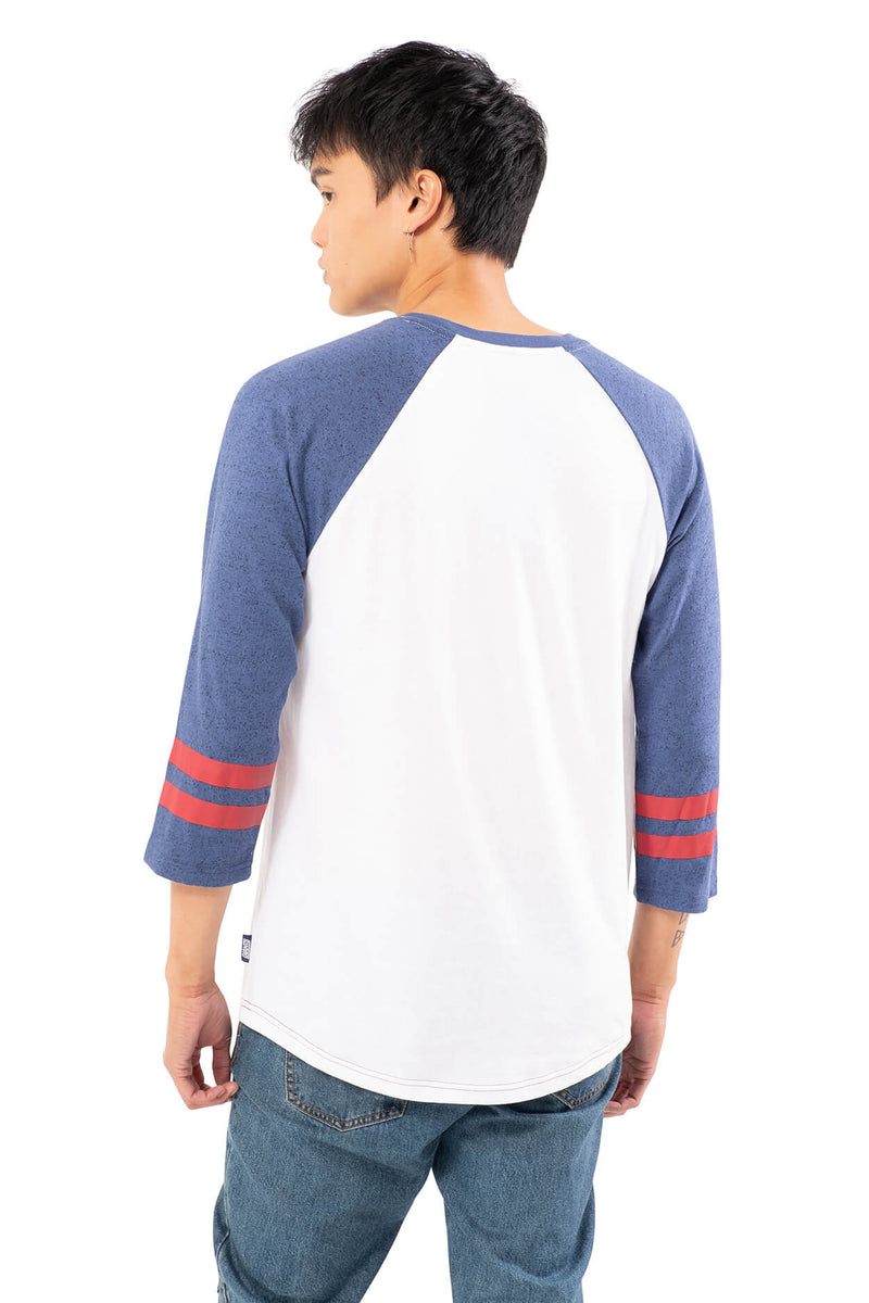 Ultra Game NFL Men's T Raglan Baseball 3/4 Long Sleeve Tee Shirt