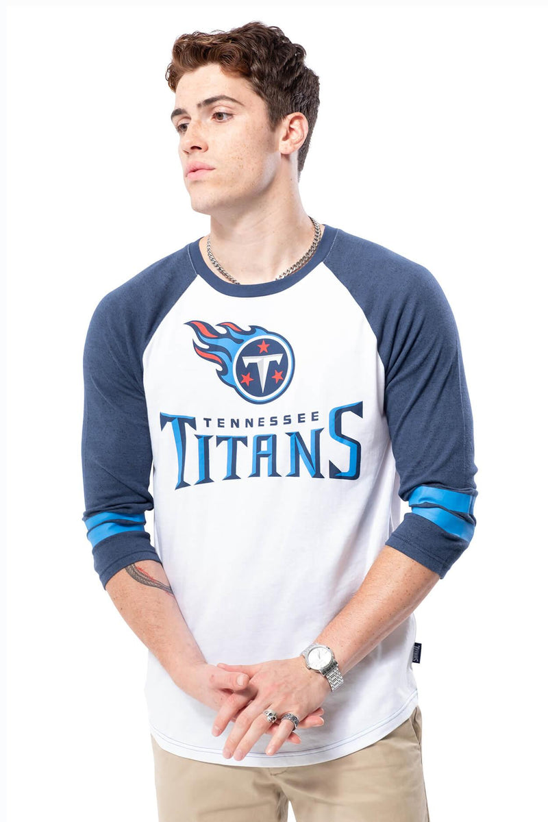 Ultra Game NFL Men's T Raglan Baseball 3/4 Long Sleeve Tee Shirt