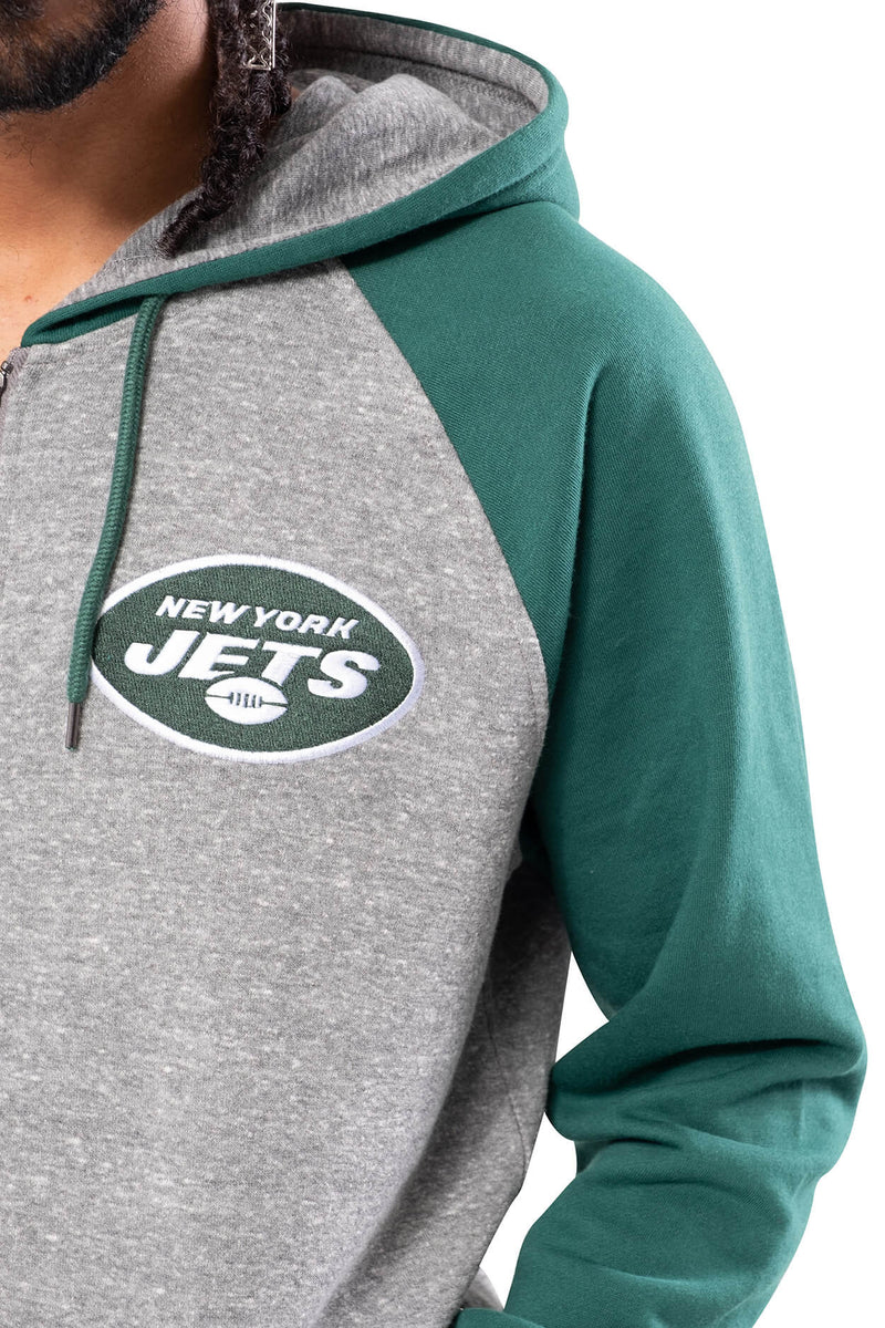 2023 New York Jets Zipper Hoodie Full Zip Hooded Sweatshirt Casual