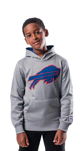 Ultra Game NFL Buffalo Bills Youth Extra Soft Fleece Pullover Hoodie Sweatshirt|Buffalo Bills - UltraGameShop