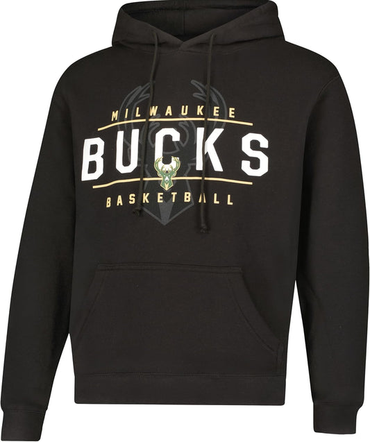 Ultra Game NBA Official Youth Standard Super Soft Get Right Hoodie Sweatshirt, Milwaukee Bucks, Black|Milwaukee Bucks