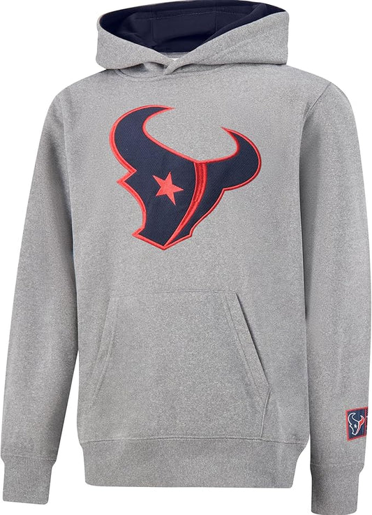 Ultra Game NFL Official Youth Super Soft Hoodie Sweatshirt Pullover - Warm Polyester Blend Houston Texans|Houston Texans