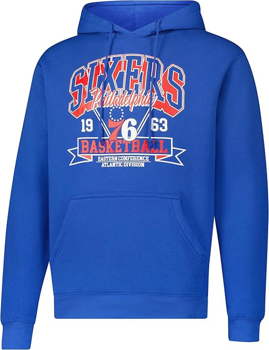 Ultra Game NBA Official Men’s Standard Super Soft Ace Hoodie Sweatshirt, Philadelphia 76ers, Team Color|Philadelphia 76ers